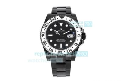 Swiss Rolex GMT-Master II Oreo VR Factory Swiss 3186 Watch Black Dial